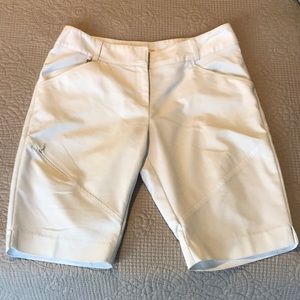 White Sport Haley Golf Tennis Shorts SZ 8
